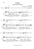 Clarinet and Piano Sheet music - Imagine - ChaipruckMekara