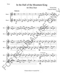 In the Hall of the Mountain King for Oboe Duet (score+parts)