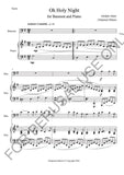 Oh Holy Night for Bassoon and Piano (score+part+mp3)