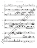 Alto Clarinet and Piano from Mozart's Clarinet Quintet K.581 (Larghetto) Score+Part+mp3