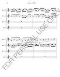 Clarinet Quartet sheet music (4th clarinet optional): Bach's Fugue in G Minor - ChaipruckMekara