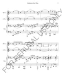 Meditation from Thais for Bb Clarinet, Alto Sax and Piano (Score+Parts+mp3)