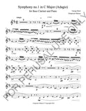 Bass Clarinet and Piano: Bizet's Symphony no.1 in C Major (II. Adagio) - ChaipruckMekara