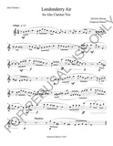 Londonderry Air for Alto Clarinet Trio (score+parts) - ChaipruckMekara