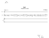 Fall -Clarinet, Cello and Piano Trio contemporary (score+parts)