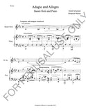 Basset Horn and Piano: Schumann's Adagio and Allegro Op. 70 (score+part+mp3)