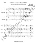 Clarinet Quartet Sheet Music - Mozart's Alleluia from Exsultate Jubilate