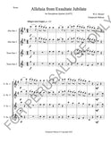 Sax Quartet Sheet Music (AATT)- Mozart's Alleluia from Exsultate Jubilate