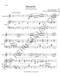 Clarinet and Piano sheet music: the seasons, op. 37a: vi. june 