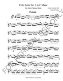 Alto Clarinet Solo sheet music: Complete Bach's Cello Suite no.3 - ChaipruckMekara