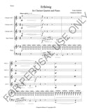 Clarinet Quartet and Piano sheet music: Erlkönig, Op.1 D328 by Franz Schubert - ChaipruckMekara