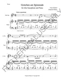 Alto Saxophone and Piano: Schubert's Gretchen am Spinnrade