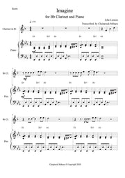 Clarinet and Piano Sheet music - Imagine