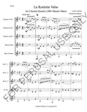 Clarinet Quintet sheet music (3Bb+Basset+Bass): La Roulotte Valse by Louis Corchia