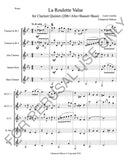 Clarinet Quintet sheet music (2Bb+Alto+Basset+Bass): La Roulotte Valse by Louis Corchia