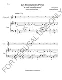 Bb Clarinet and Piano sheet music: Je crois entendre encore from Les Pecheurs de Perles