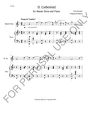 Basset Horn and Piano sheet music:Liebesleid (score+parts+mp3) - ChaipruckMekara
