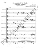 Mozart's Serenade no. 10 for Winds arrangement for Clarinet Choir (score+parts) - ChaipruckMekara