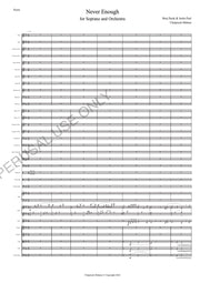 Never Enough – Soprano & Pop Orchestra Arrangement (PDF)