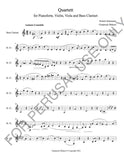 Bass Clarinet Part only: Schumann's Piano Quartet in Eb op. 47 - ChaipruckMekara