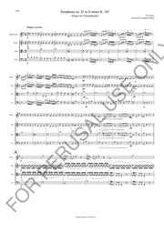 Clarinet Quartet sheet music: Mozart's Symphony no. 25