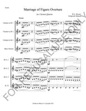 Clarinet Quartet sheet music- Mozart's The Marriage of Figaro Overture