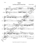 Twirl for Oboe and Alto Sax Duet sheet music (score+parts)