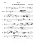 Twirl for Oboe and Bb Clarinet Duet sheet music (score+parts) - ChaipruckMekara
