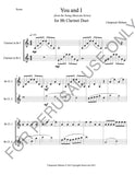 clarinet duet sheet music - You and I (score+parts) - ChaipruckMekara