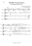 Saxophone Quartet sheet music - Along Ping River (ล่องแม่ปิง) AATT