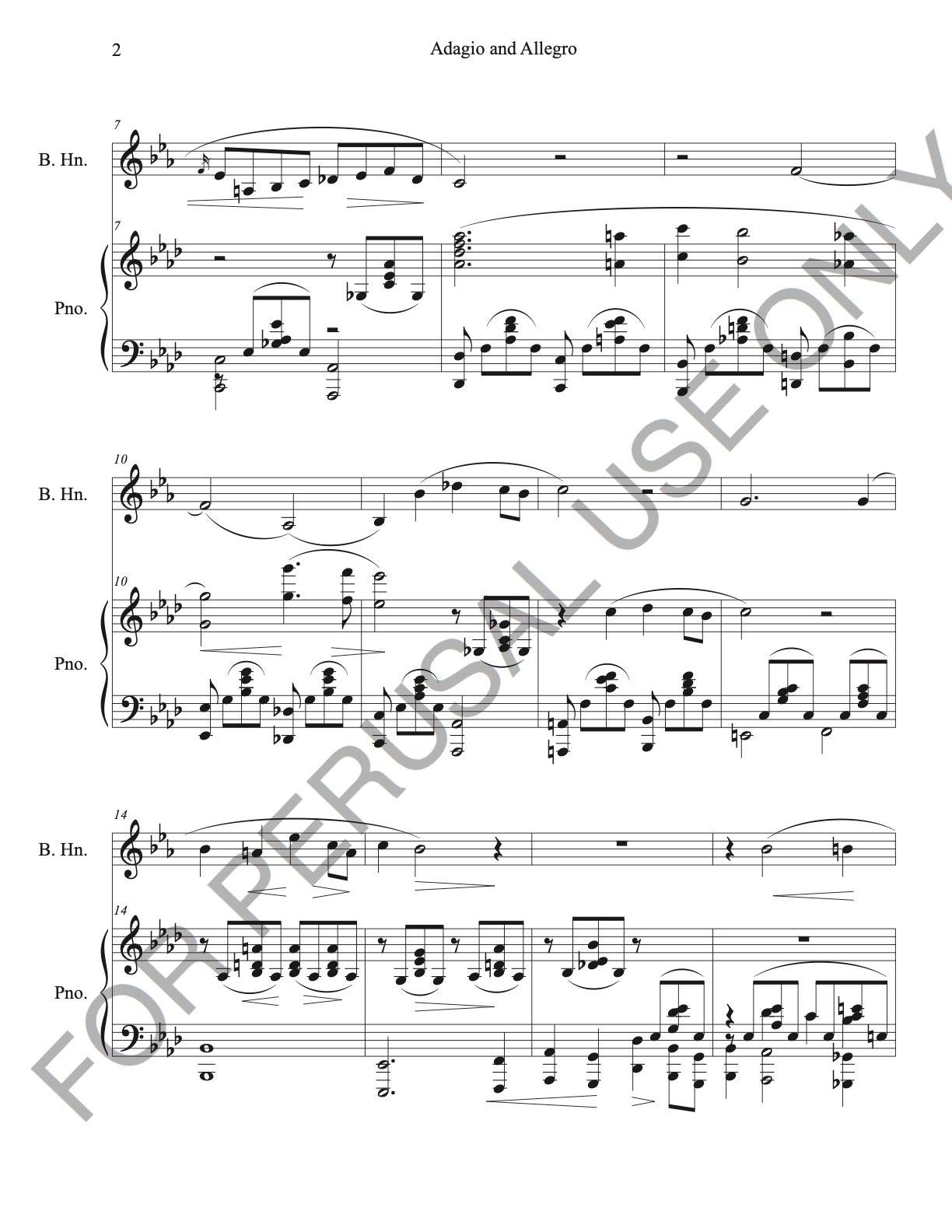 Basset Horn and Piano: Schumann's Adagio and Allegro Op. 70 (score+part+mp3) - ChaipruckMekara
