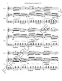 Alto Clarinet and Piano sheet music: Schubert's Auf dem Wasser zu singen - ChaipruckMekara