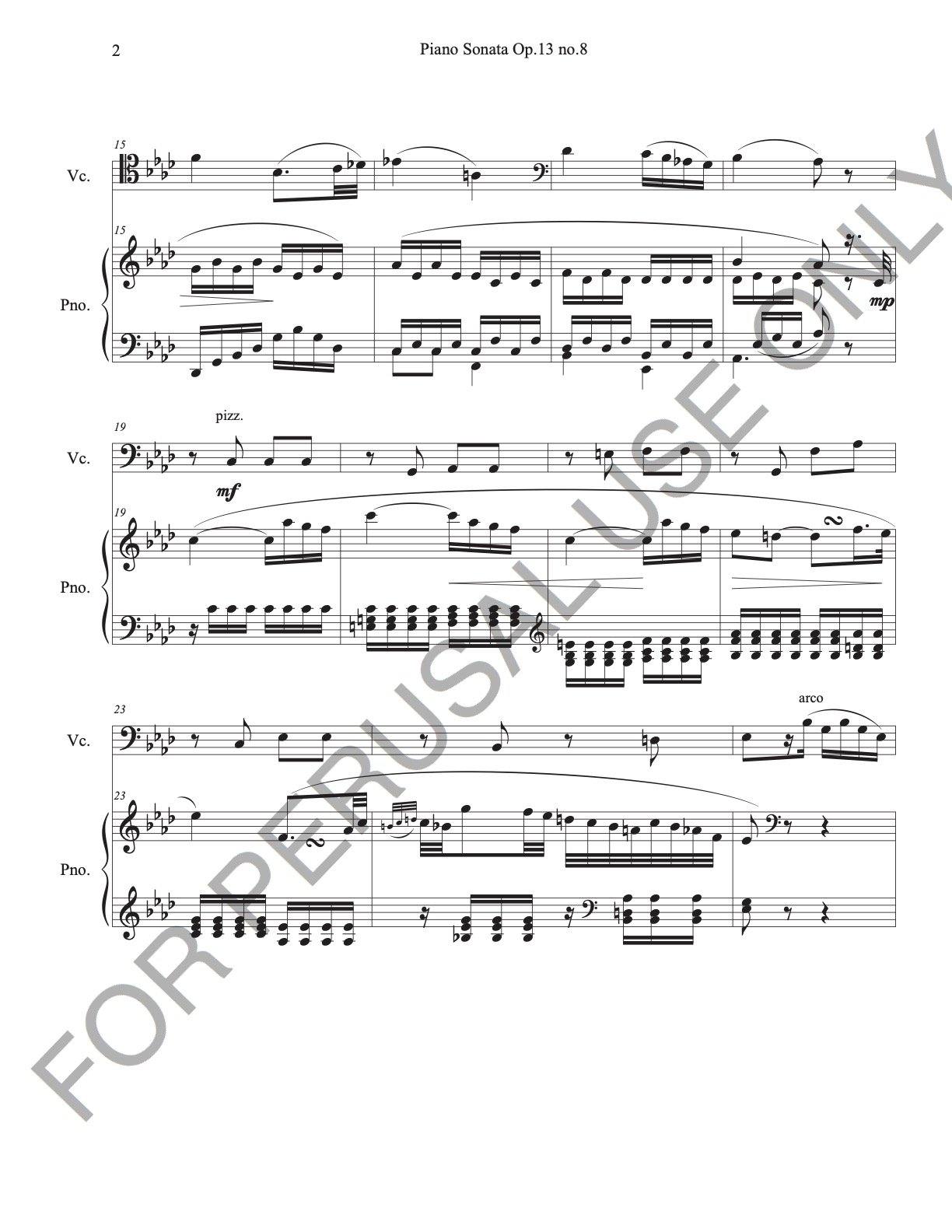 Beethoven Piano Sonata "Pathétique" sheet music for Various Instruments - ChaipruckMekara