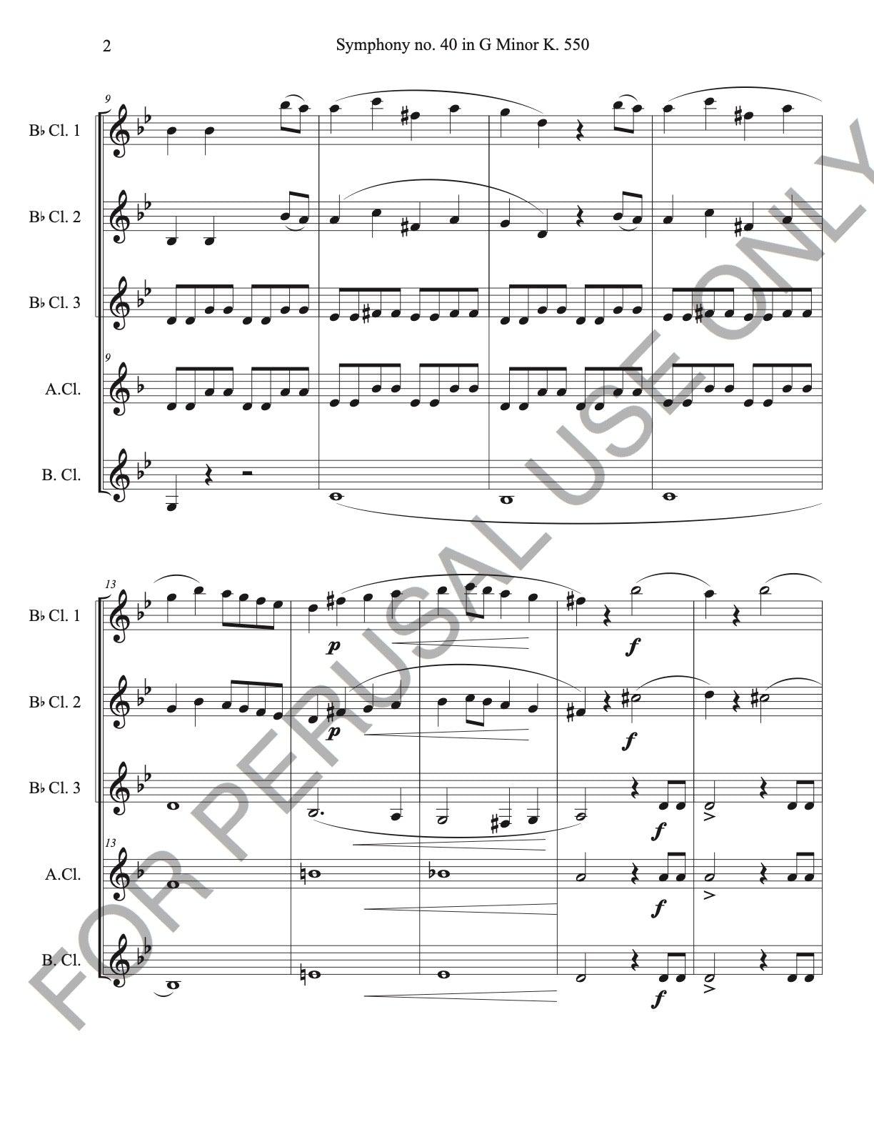 Mozart's Symphony no.40 for Quartet & Quintet - ChaipruckMekara