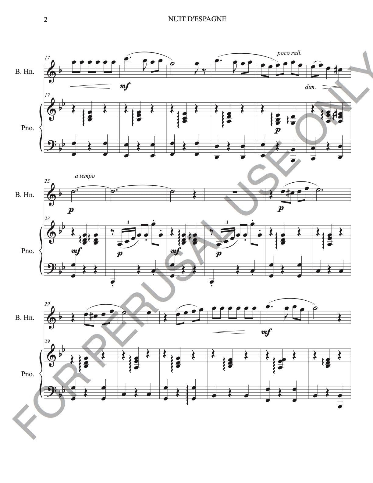 Basset Horn and Piano - Nuit D' Espagne by Jules Massenet - ChaipruckMekara