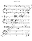 Alto Clarinet and Piano sheet music: Tchaikovsky's Nocturne, Op.19 - ChaipruckMekara