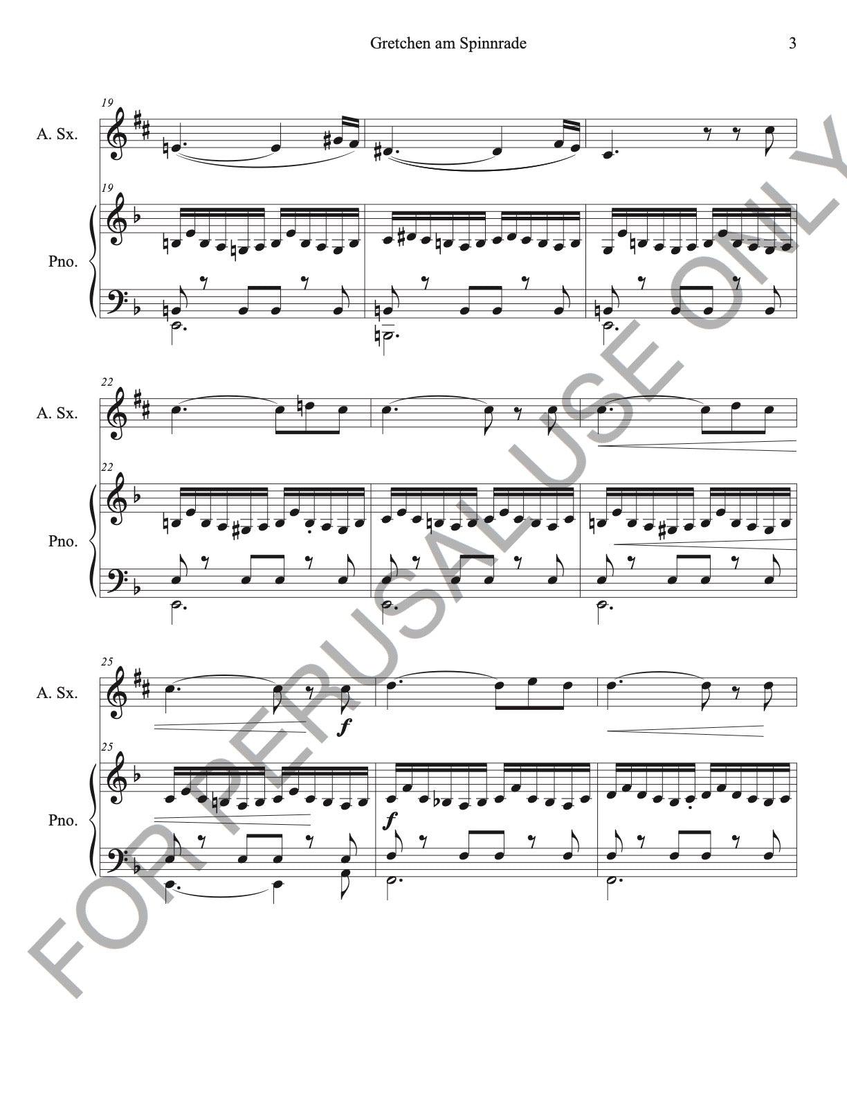 Alto Saxophone and Piano: Schubert's Gretchen am Spinnrade - ChaipruckMekara