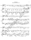 Brahms Bass Clarinet and Piano sheet music - Intermezzo Op. 118 no. 2 (score+parts) - ChaipruckMekara