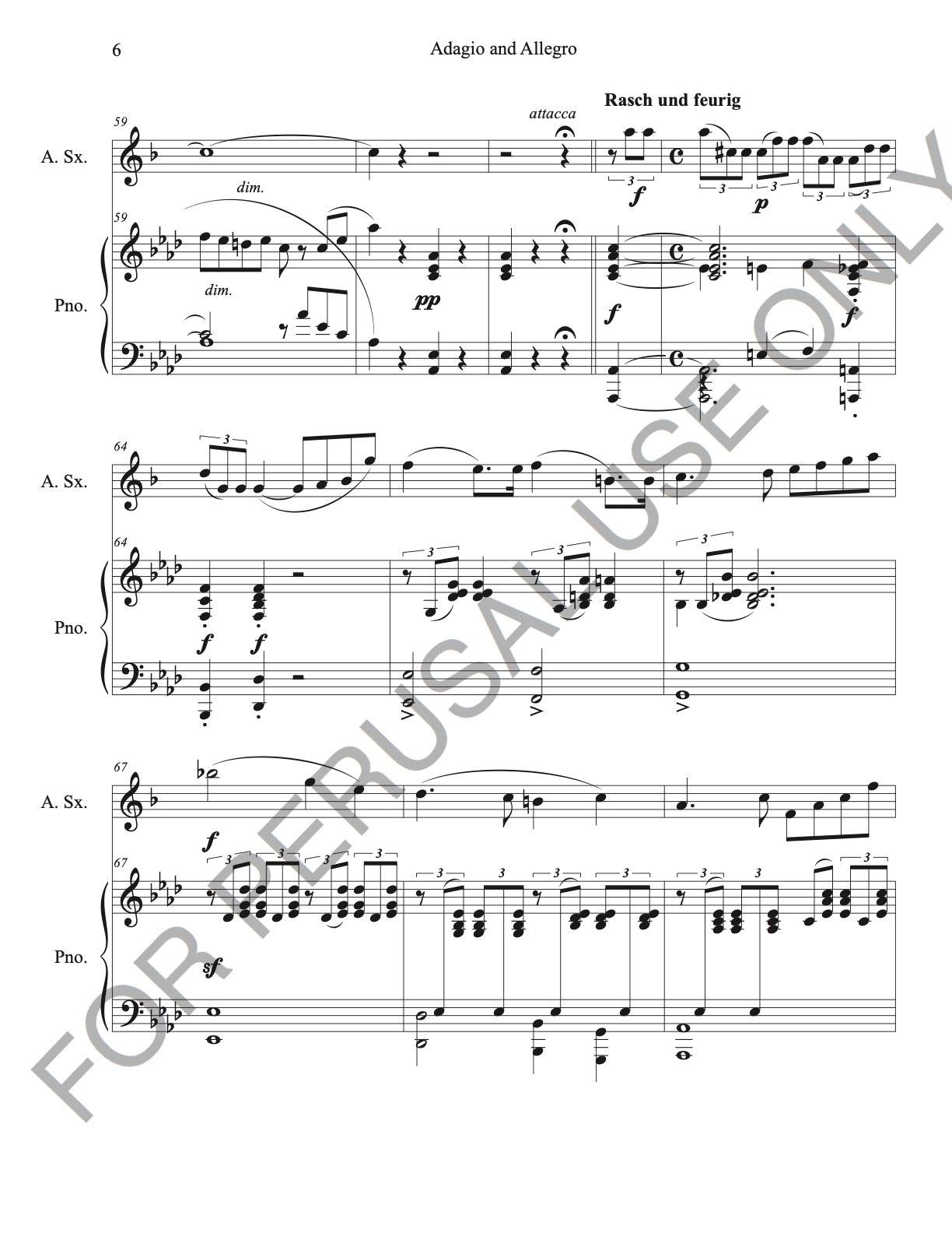 Alto Sax and Piano: Schumann's Adagio and Allegro Op. 70 - ChaipruckMekara
