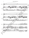 Mozart's Clarinet Quintet K.581 for Bb Clarinet and Piano (Larghetto) Score+Part+mp3