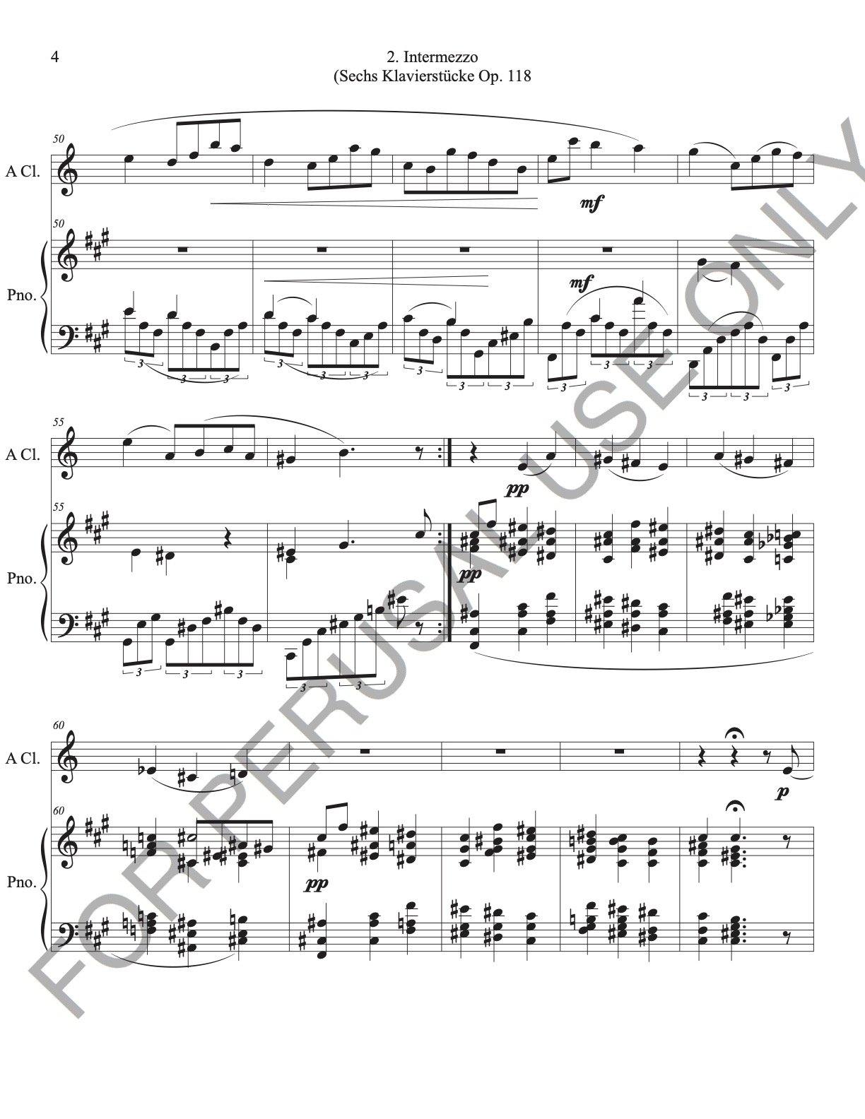 Audio mp3 Piano track of Intermezzo Op. 118 no.2 for Solos and Piano - ChaipruckMekara