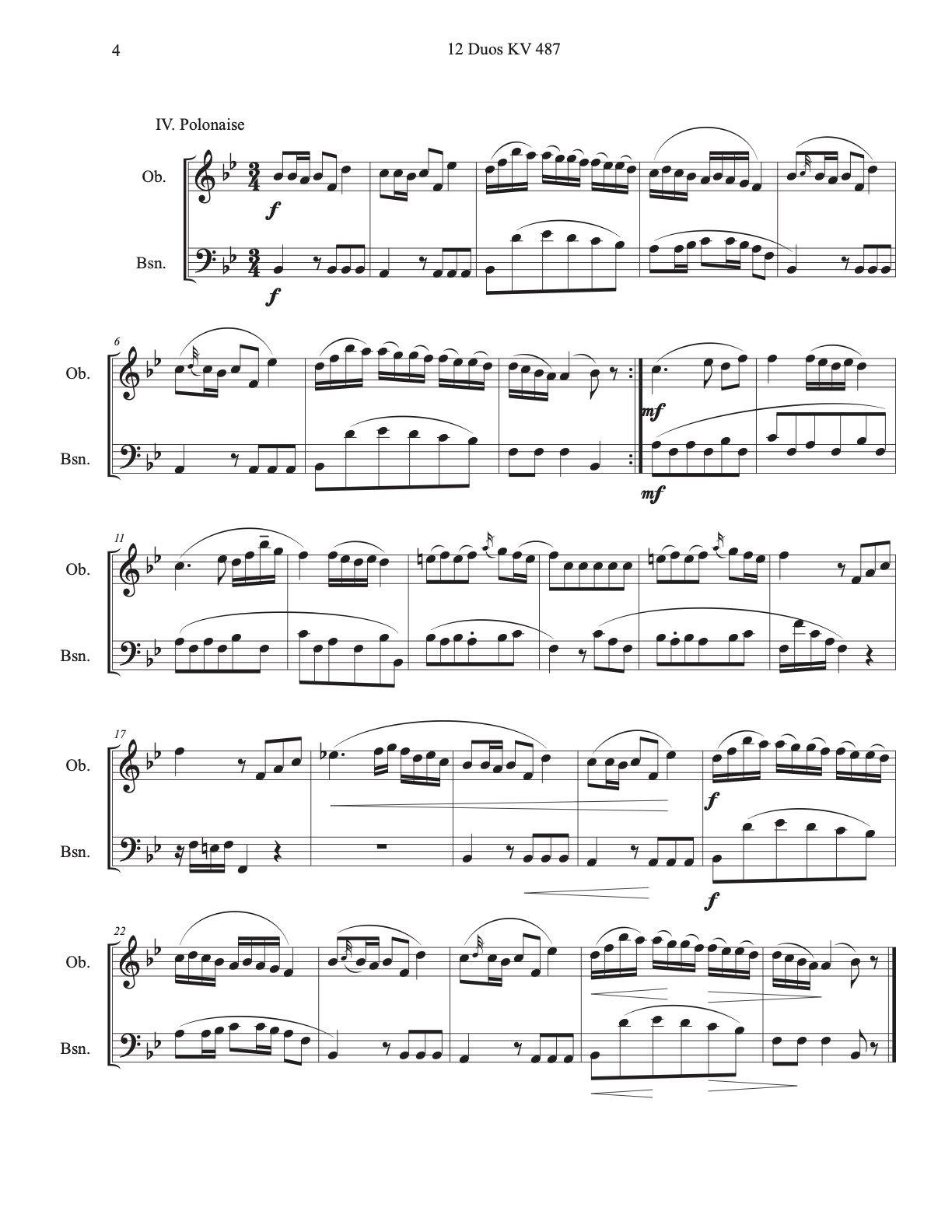 Mozart's 12 Duos KV.487 for Various Instruments (Flute, Clarinet and more) - ChaipruckMekara