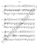 Oblivion for Basset Horn and Piano by Astor Piazzolla (Score+Parts+mp3)