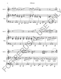 Oblivion for Bb Clarinet and Piano by Astor Piazzolla (Score+Parts+mp3) - ChaipruckMekara