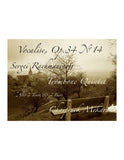 Vocalise, Op. 34 no.14 by Sergei Rachmaninoff for Trombone Quintet