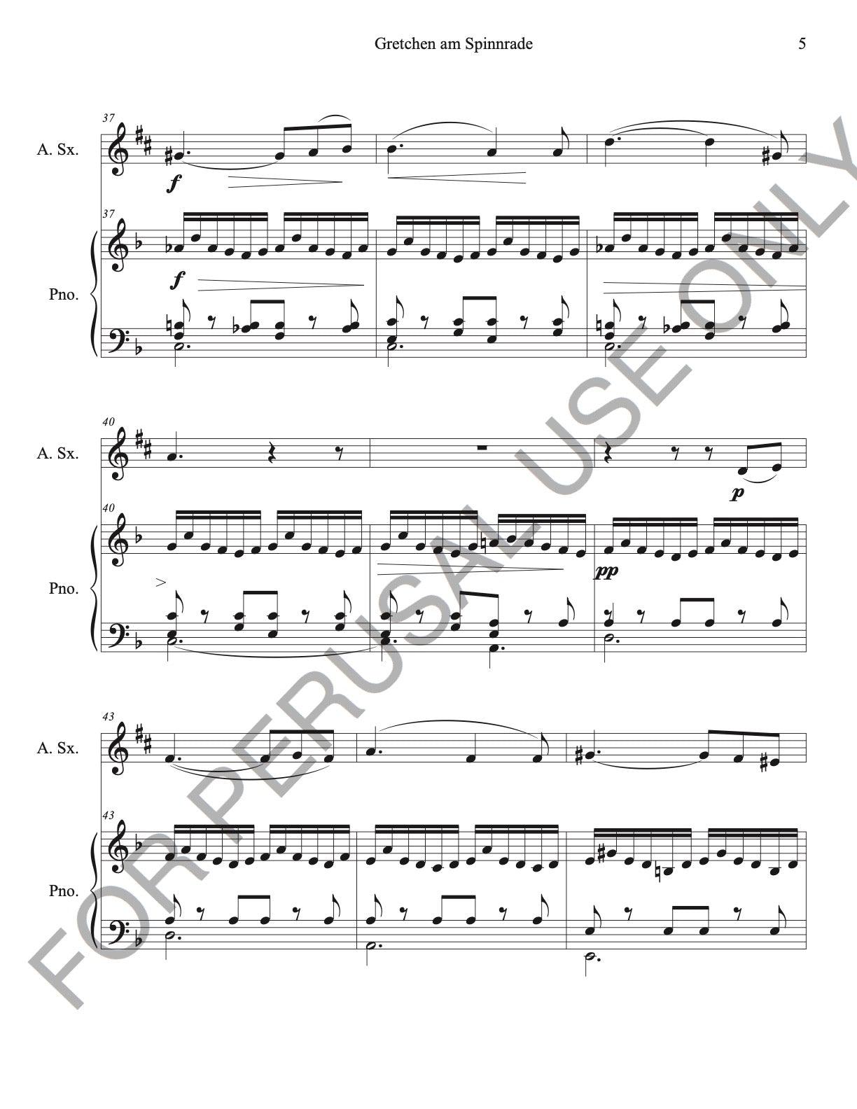Alto Saxophone and Piano: Schubert's Gretchen am Spinnrade - ChaipruckMekara