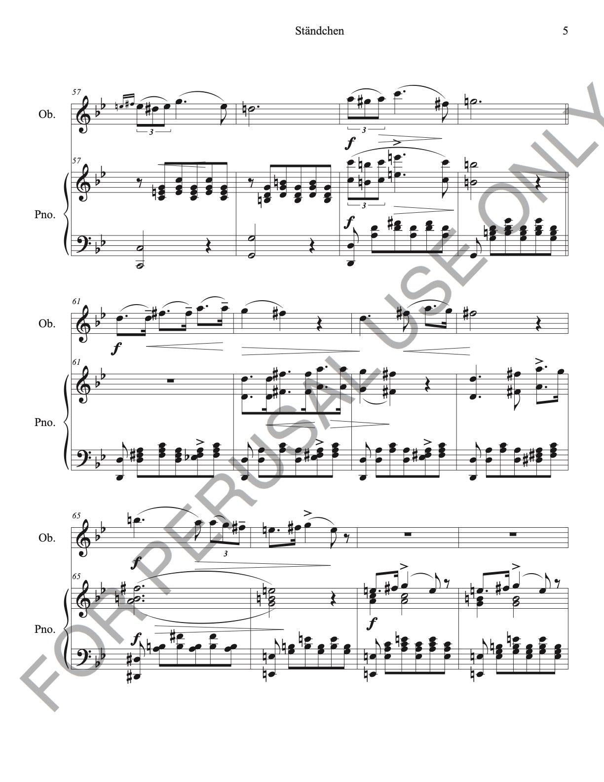 Oboe and Piano Sheet music: Ständchen D.957 No. 4 - ChaipruckMekara