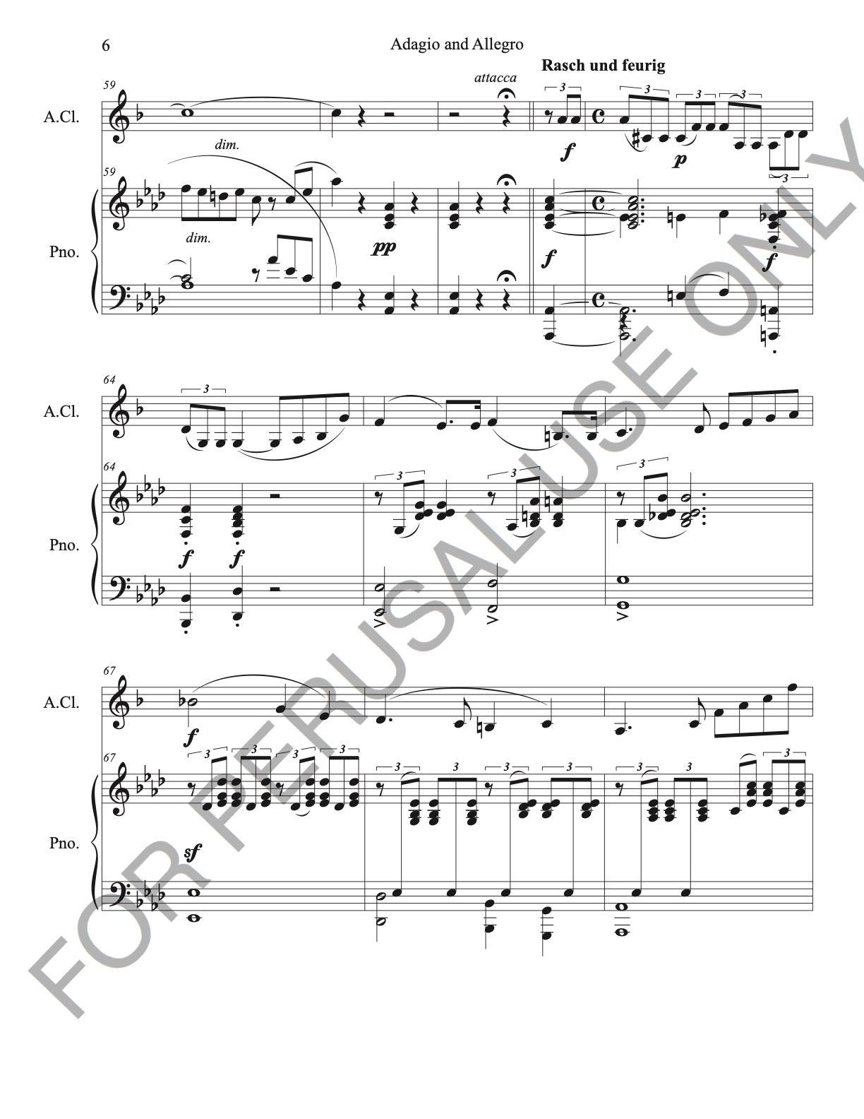 Alto Clarinet and Piano: Schumann's Adagio and Allegro Op. 70 - ChaipruckMekara