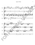 Sax Quartet (SATB) sheet music:n Bach's Fugue in G Minor for - ChaipruckMekara