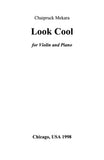 Violin and Piano Sheet music - Look Cool for Violin and Piano (score+parts)